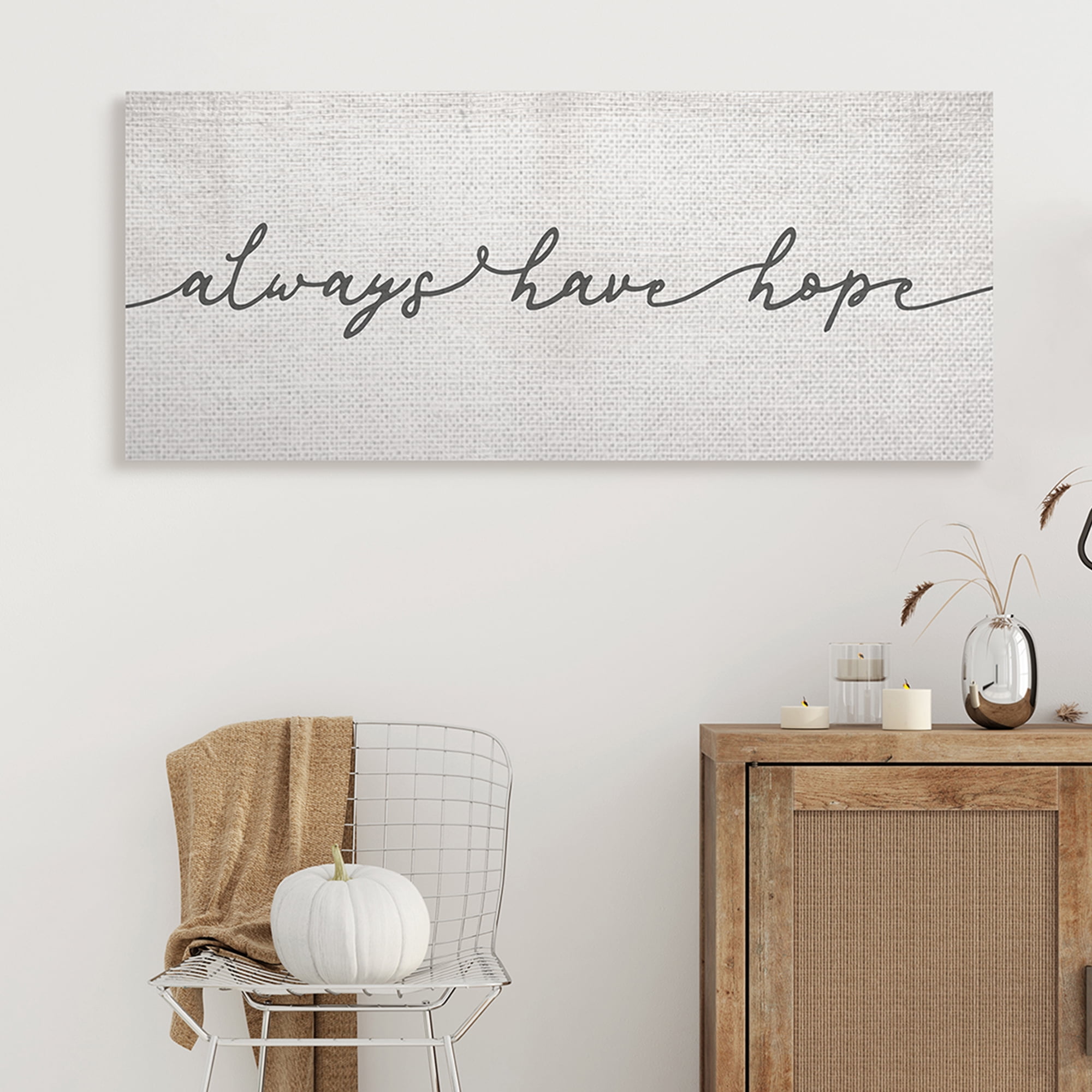 Stupell Industries Nobody Eats Until Amen Phrase Family Kitchen Religious Painting Gallery Wrapped Canvas Art Print Wall Art, 13 x 30