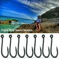 thumbnail image 2 of 50 Pcs/boîte Hameçon de Pêche Haute Résistance Super Tranchant Accessoire de Pêche Barbelé Cercle Unique, 2 of 7