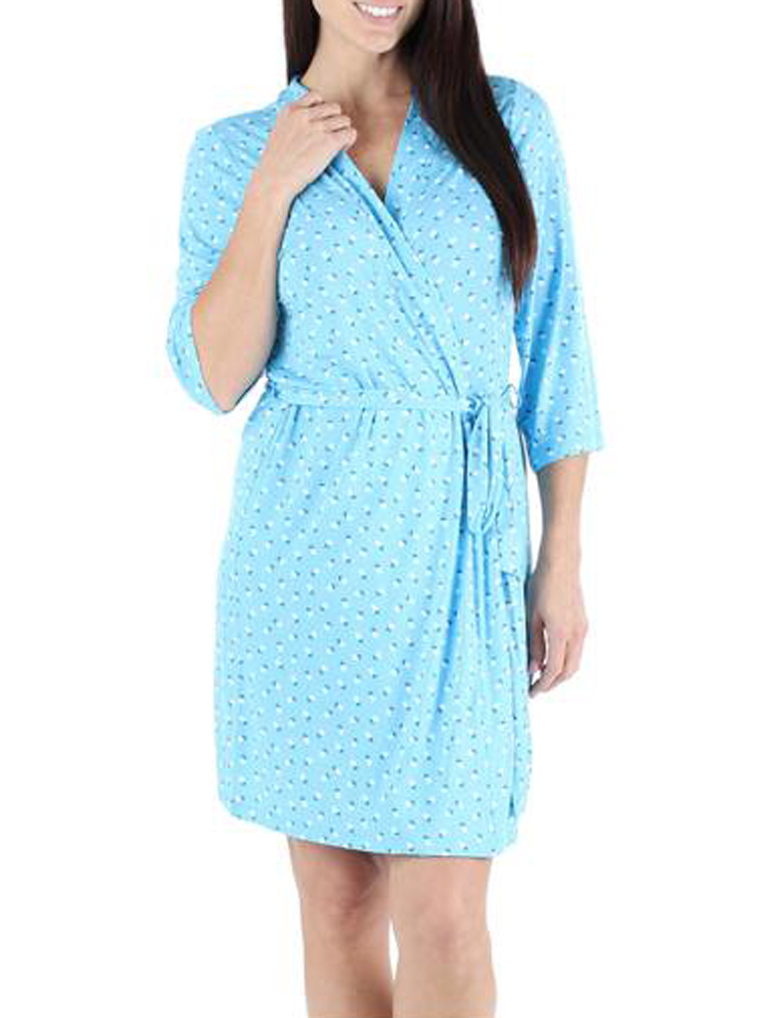 women's long robes with attached belt