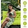 thumbnail image 5 of Porch Swing Cushions, Waterproof Patio Swing Cushions for Outdoor Furniture Thickened Outdoor Swing Bench Cushions 2-3 Seater Replacement with Ties for Patio Swing (Light Green, 60x40 Inch), 5 of 13