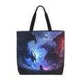 thumbnail image 1 of Balery Red And Blue Fire Dragon Bolsa de Mano para Mujeres con Cremallera, Bolsa de Gimnasio con Compartimentos, Bolsa para Laptop, Bolsa para Trabajo, 1 of 7