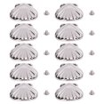 thumbnail image 2 of Rivet Décoratif, Rivet Coquillage Argenté pour Cuir Tissu en Papier, 2 of 7