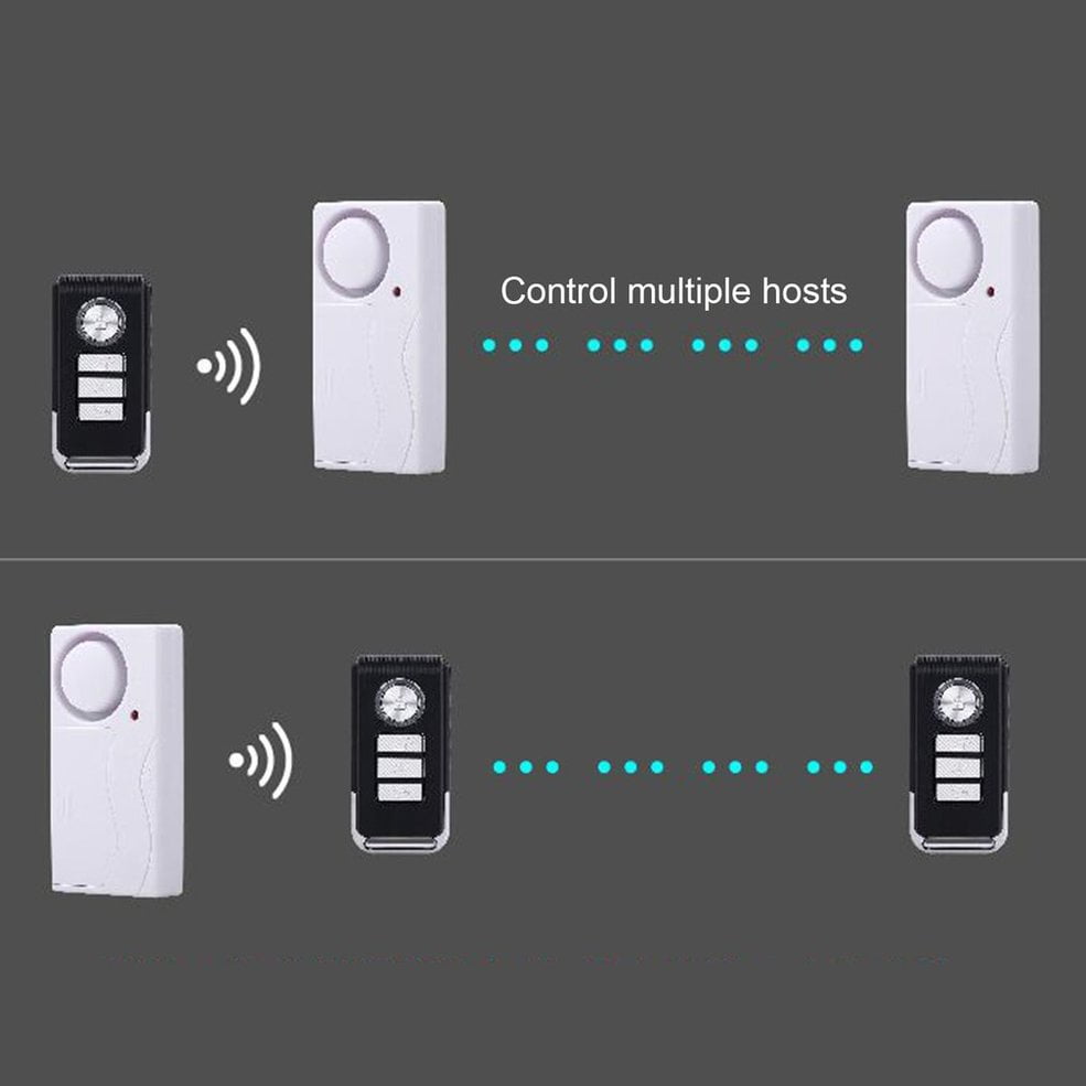 Wireless Door/Window Security Voice Alarm Remote Control &