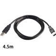 thumbnail image 2 of pitrice Firewires 6Pin USB Adapter Cable 6FT For Printer Scanner Digital Camera 6FT Firewires 6Pin To USB 3 m, 2 of 6