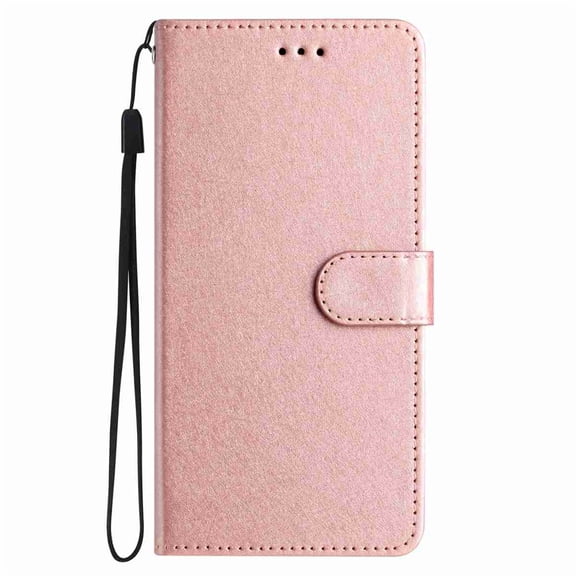 Allytechgroup Wallet Case for iPhone 16e/ iPhone 17e with Lanyard, Slim Lightweight PU Leather Rugged with Card Holder Shockproof Protective Back Cover Bumper for iPhone 16e/ iPhone 17e, Rosegold