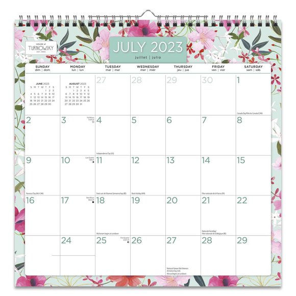 Plato House of Turnowsky 2024 12x12 Inch 18 Months Office Wall Calendar, July 2023 - December 2024, 9781975457457