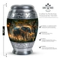 thumbnail image 2 of SUBSH Elephant Urn for Ashes - Cremation Urn Human Ashes - Metal Urns for Human Ashes - Large Cremation Urns - Urn for Human Ashes Adult Male - Urns for Adults Men (10 INCH), 2 of 2