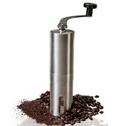 Manual Coffee Grinder – Adjustable Ceramic Conical Burr Coffee Bean Mill w/ Hand