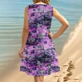 thumbnail image 6 of LYXSSBYX Plus Size Dresses for Curvy Women Women's Round Neck Sleeveless Gradient Tie Dyed Beach Dress, 6 of 9