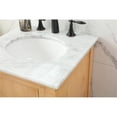 thumbnail image 4 of 19 inch single bathroom vanity in natural wood, 4 of 8