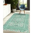 thumbnail image 4 of Floral Decorative Rug, Vintage Design Blooming Garden Petals and Botanical Summer Thrill Details, Quality Carpet for Bedroom Dorm and Living Room, 6 Sizes, Pale Mint, by Ambesonne, 4 of 4