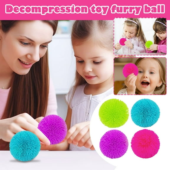 Silicone Sensory Squeeze, Sensory Squeeze Toys, Squeeze Toys for Relaxation, 4 in Diameter, Purple, 1 Pc, Stress Ball Squeeze, Relaxation Relief Items for Student