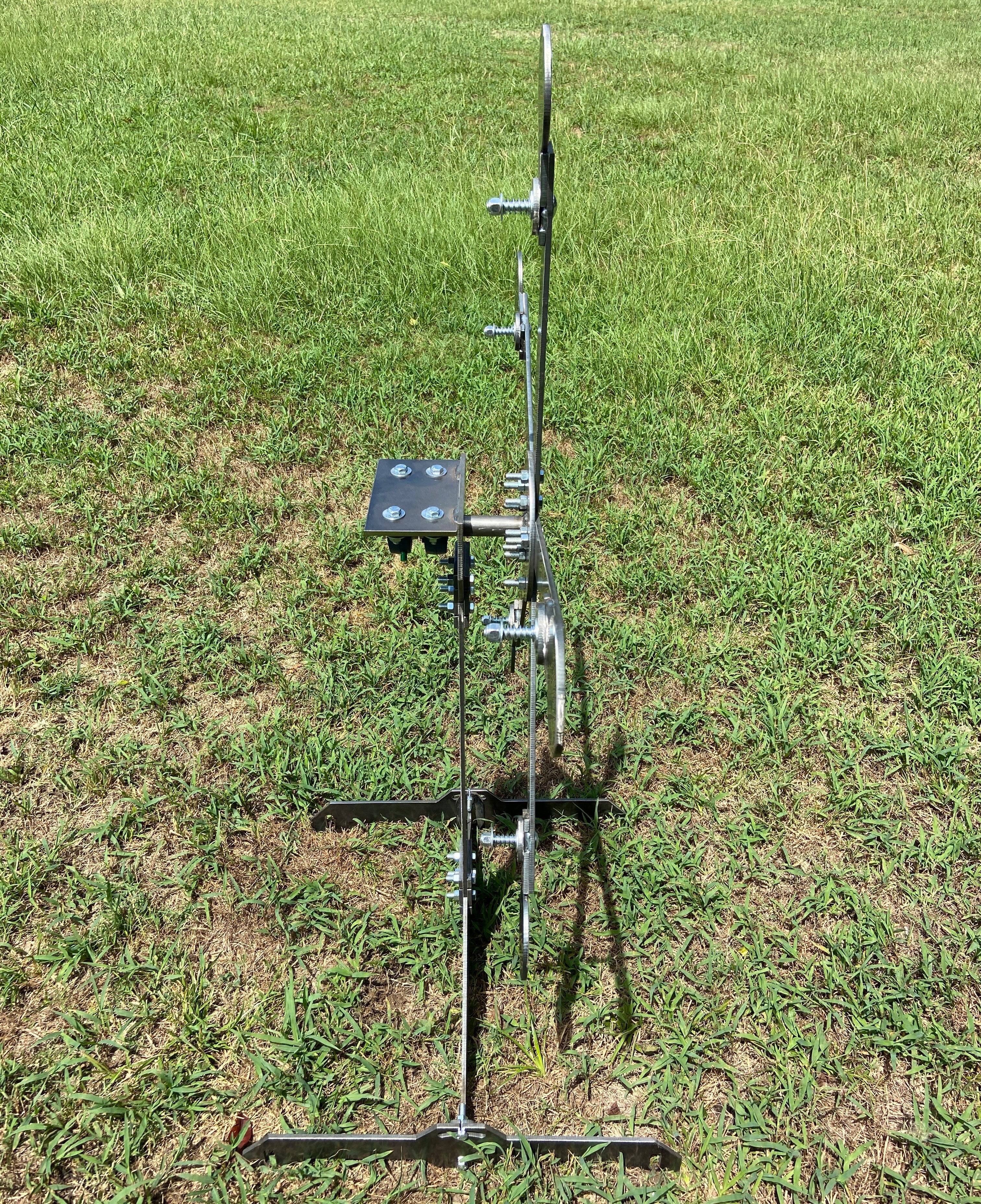 Magnum Target Portable 1/4" .22LR Rimfire Texas Star "No Weld" Reactive Steel Shooting Target w/ 4in Paddles - TS-4-14