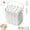 White Large, variant on Silicone Ice Stick Tray with Storage Caddy, Narrow Ice Cube Tray with Lid, Reusable Ice Maker Box for Frozen Treats, Easy Release Long Ice Cylinder Mold for Juice Drink Bottles (Green, Small)