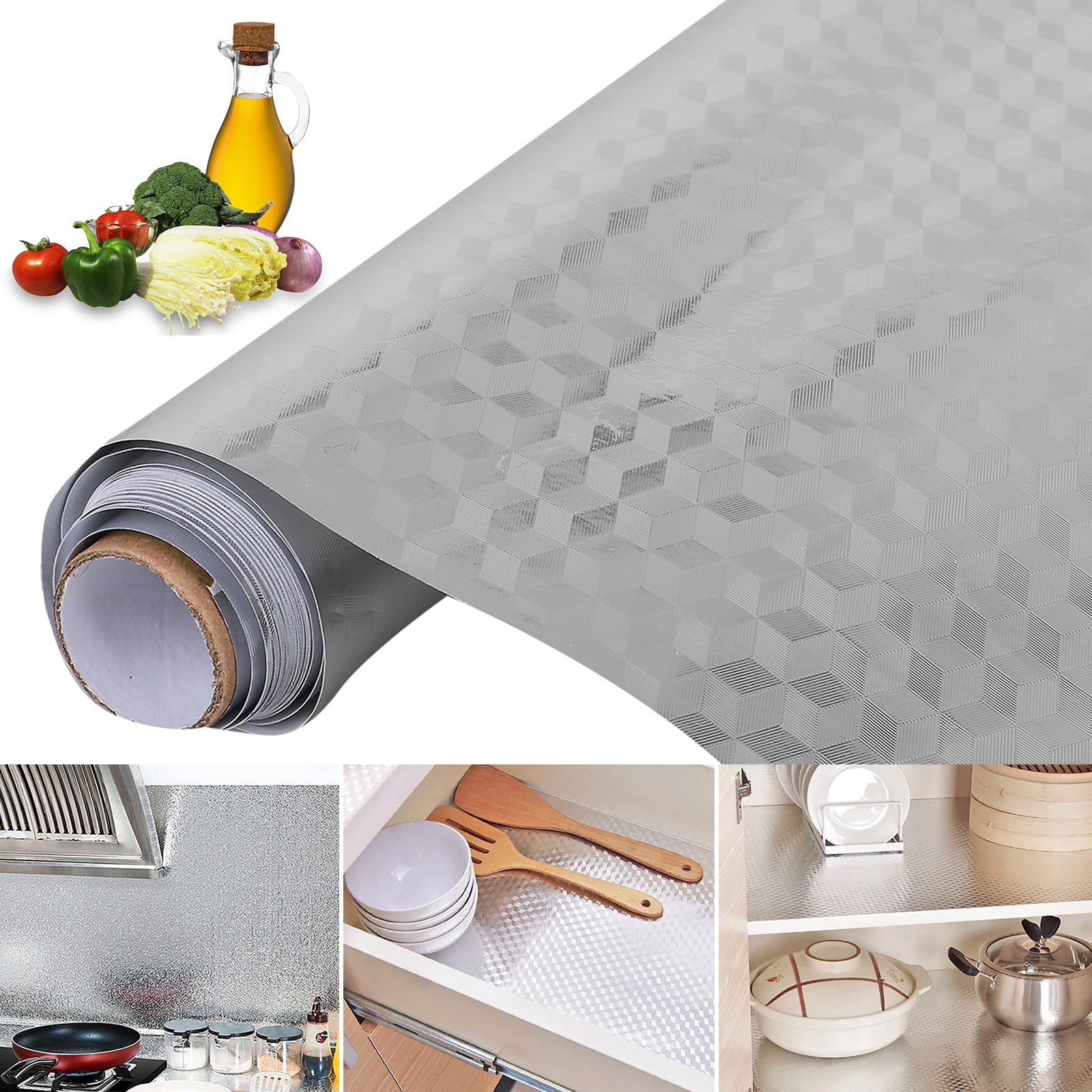 2/1Pcs Oil Proof Kitchen Backsplash Stickers, EEEkit Self Adhesive
