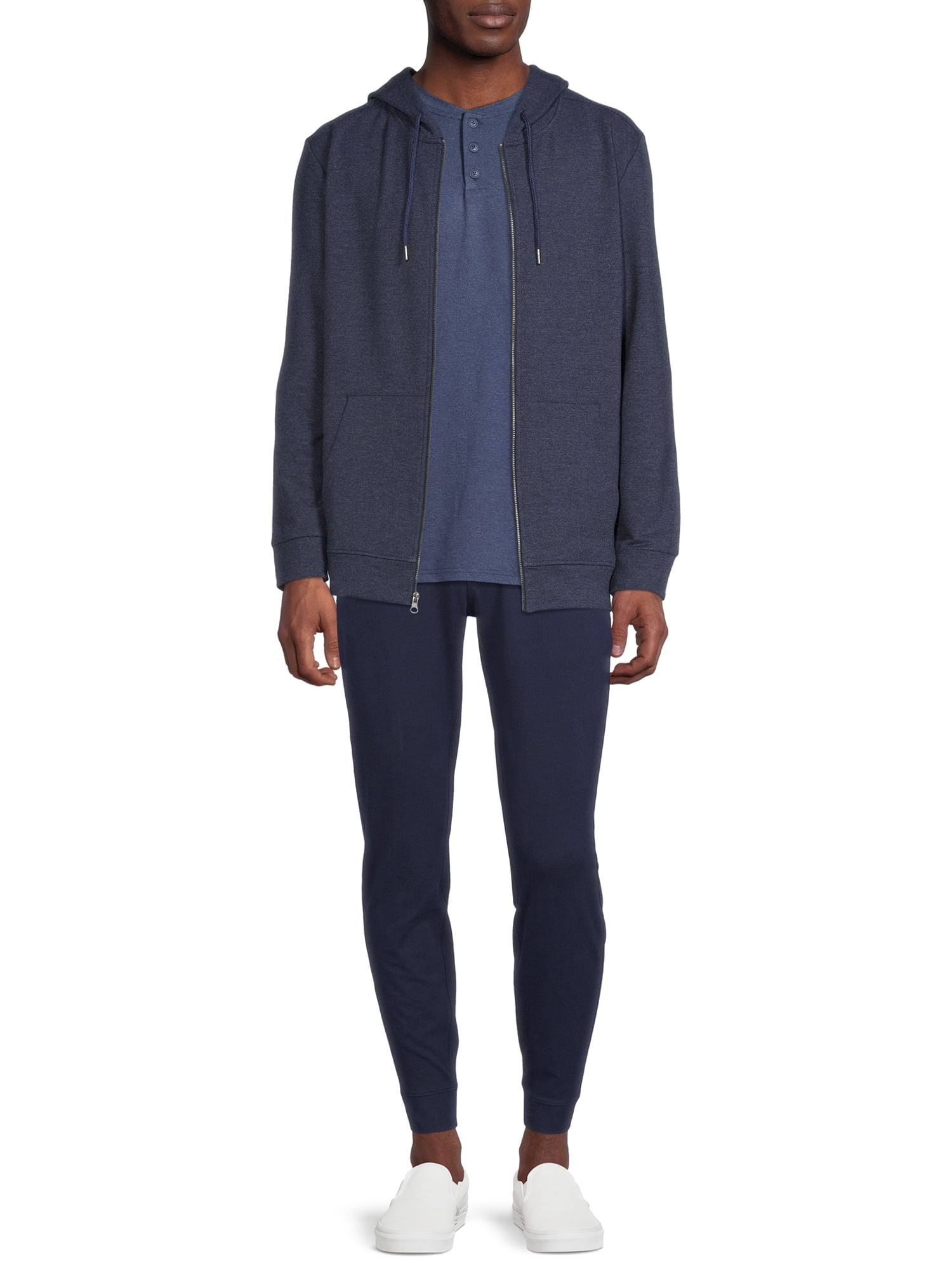 George Men s and Big Men s Full Zip Hoodie Walmart
