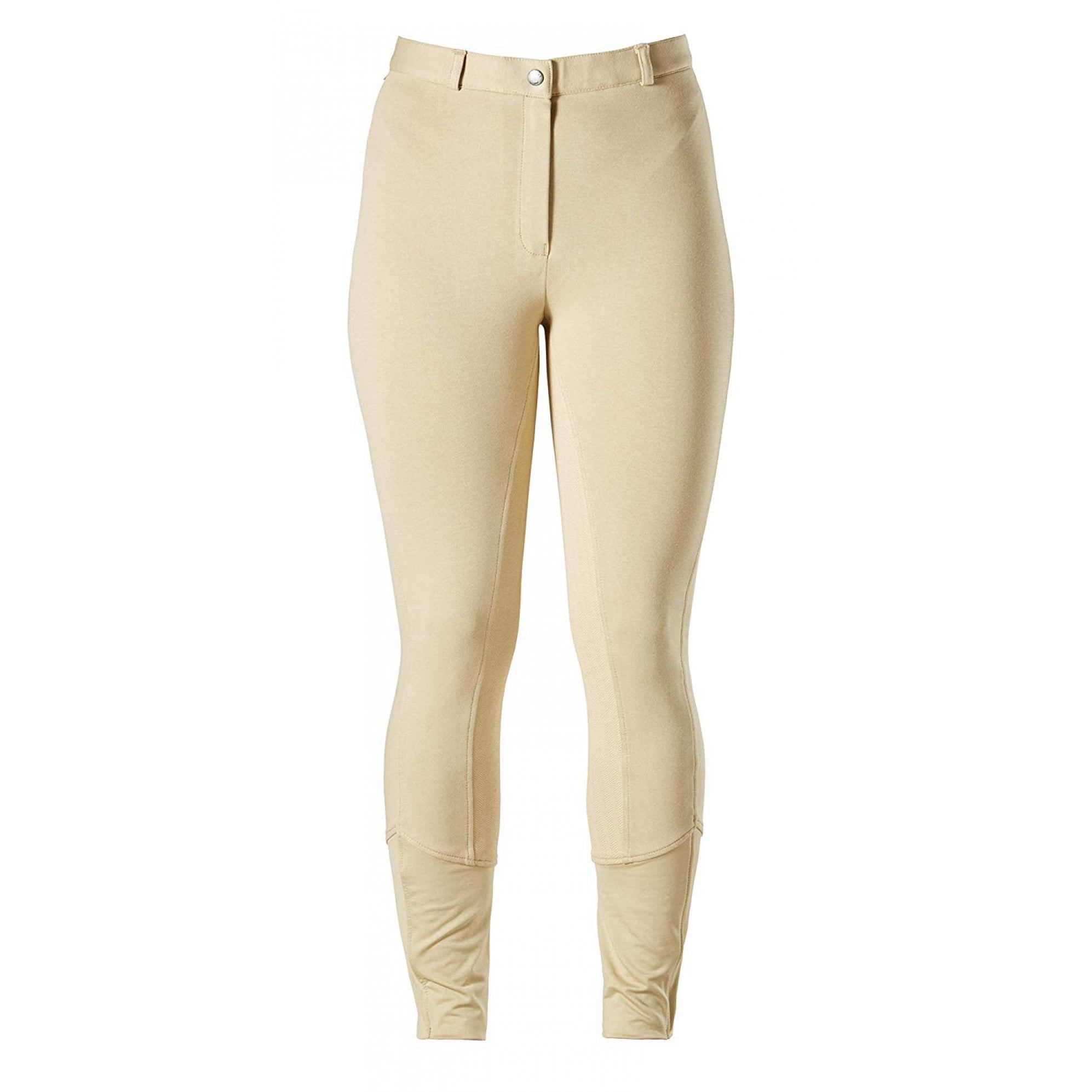 30 Inch Harry Hall Womenss Womens Chester Sticky Bum Long Traditional Styled Jodhpurs-Beige