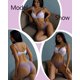 thumbnail image 3 of Ropa interior de algodón FINETOO, bragas de bikini para mujer, paquete de 12 unidades, talla S-XL, 3 of 7