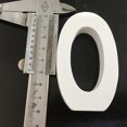 thumbnail image 3 of Adornos de letras en inglés simples y modernos de madera digital de 8 cm en blanco para decoración de bodas y hogar, accesorios de fotografía, 3 of 4