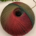 thumbnail image 4 of Segmental Dyed Rainbow Hand Knitted Thread  200g 1600m Long Invincible Magic Ball Wool Crochet Thread Rainbow Magic Ball, 4 of 7