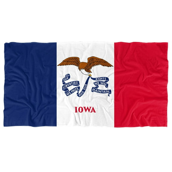 Iowa Flag Officially Licensed Beach Towel 30' X 60'