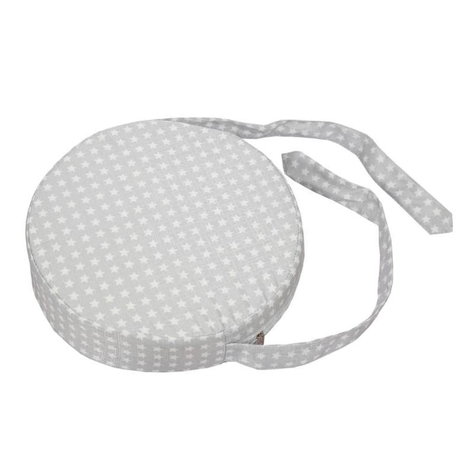 Chair Round Booster Seat Cushion - Baby High Chair Pad - White Star, 32cm