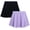 Lilac Breeze/Black, variant on RBX Girls Athletic Skorts Performance Scooter Skirt for Girls with Shorts Underneath 2 Pack