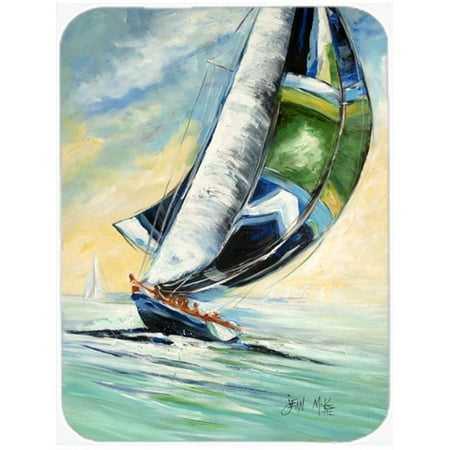 

Cruising The Coast Sailboats Glass Cutting Board Large