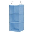 thumbnail image 1 of Organizador de Ropa Colgante Toystoory Lino y Algodón Azul 3 Capas, 1 of 6