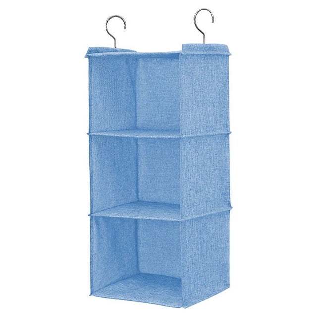 Organizador de Ropa Colgante Toystoory Lino y Algodón Azul 3 Capas
