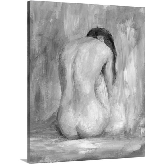 Great BIG Canvas Ethan Harper Premium Thick-Wrap Canvas entitled Figure in Black