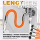 thumbnail image 2 of CHAO Tubo de extensión de espuma Universal con conector, manguera de extensión de rociador de grifo de 360 grados, Flexible y naranja, 20cm, 2 of 4