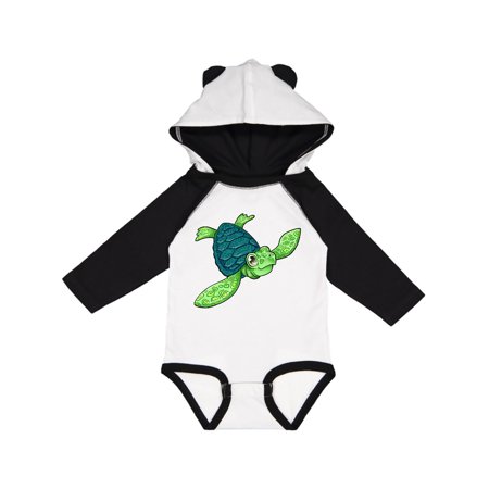 

Inktastic Sea Turtle with swirls Gift Baby Boy or Baby Girl Long Sleeve Bodysuit