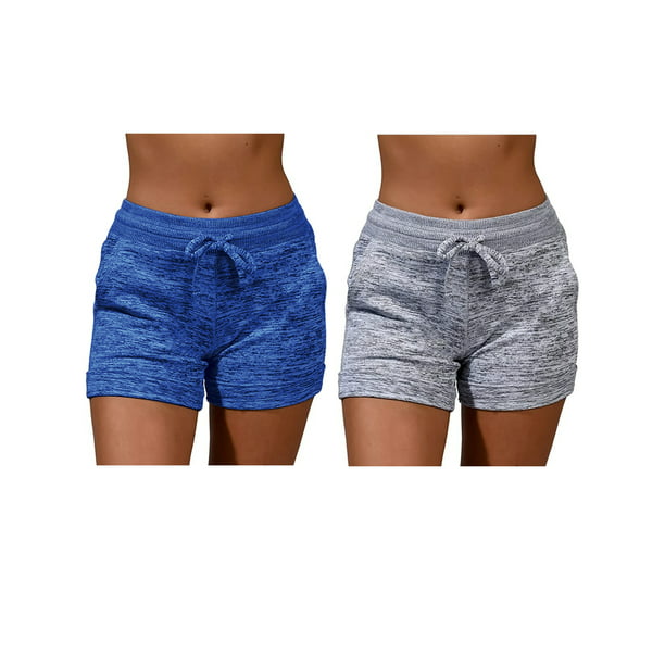 Sexy Dance Sexy Dance 2pcs Women Casual Beach Shorts With Pockets 