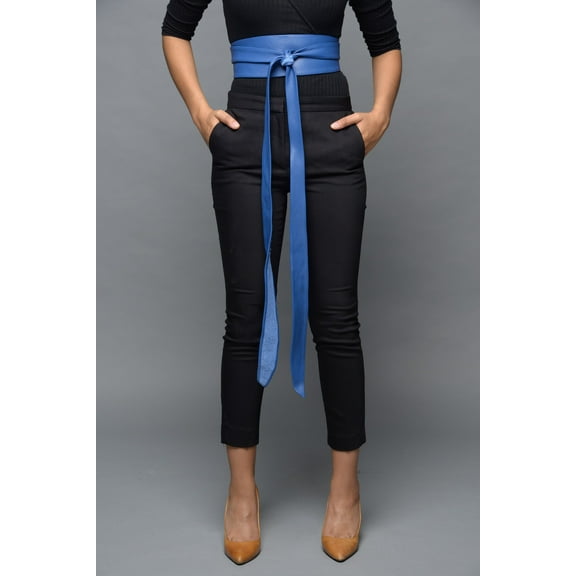 Obi Belt, Leather Obi Belt, Leather Wrap Belt, Tie Belt, Wrap Belt, Women Belt, Women Gift, Real Leather Waist Belt - Gitas Portal