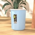 thumbnail image 5 of Kitchen Trash Can, Step-On Garbage Can with Lid, Tall Kitchen & Bathroom Trash Can, Small Office Waste Bin, Blue - Xuniizn, 5 of 7