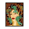 thumbnail image 2 of Stupell Industries Boho Woman Regal Peacock Birds Abstract Foliage Pattern, 11 x 14,Design by Sangita Bachelet, 2 of 5
