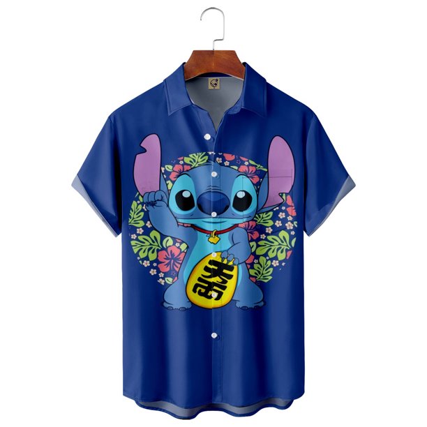 Disney Stitch Hawaiian Shirt, Stitch Summer Shirt, Stitch Button Up ...