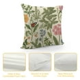 thumbnail image 4 of COMIO  Spring Pillow Covers  Garden Plants Herbs Cushion Cases Wildflowers Botanical Classic Design Throw Pillow Covers for Home Decor Sofa Car Bedroom, 4 of 5