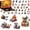 9030, variant on Halloween Advent Calendar Pumpkin House Haunted Mansion Building Block Kit, 31 Days Countdown Toys 1328pcs