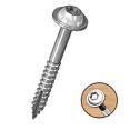 thumbnail image 4 of Milescraft 5204 Tornillos con orificio de bolsillo para madera - Cabeza de arandela n.° 7 x 1-1/2" con rosca gruesa (100 piezas) Torx Drive autorroscante para uso en interiores, 4 of 5