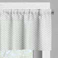 thumbnail image 5 of Ambesonne Brick Valance & Curtain, Basic Street Wall Structure, 55"x30", Dimgray and White, 5 of 7
