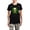 With Gray Camo Pant, variant on - Irish Skull Women's Dark Pajamas - Women's Short Sleeve Print T-Shirt and Pants Dark Cotton Pajama Set