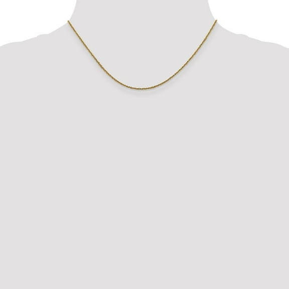 Auriga Fine Jewelry 14K Yellow Gold 1mm Singapore Chain Necklace 16inch for Women