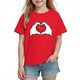thumbnail image 1 of Blusas y camisas de manga corta con cuello redondo para niños y niñas, camisetas gráficas de manga corta, blusas con estampados bonitos para la temporada escolar., 1 of 8