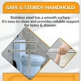 thumbnail image 6 of HECASA 24" Grab Bars Toilet Bathtub Handrail 304 Handicap Rails Bathroom Safety Wall Mount Floor Support Assist Bar on Slip Hand Grips for Disabled Elderly Handicapped Pregnant Woman, 6 of 14