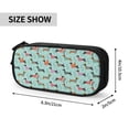 thumbnail image 4 of Goofa Christmas Dachshund Pattern Big Capacity Pencil Pen Case Office College Large Storage High Capacity Bag Pouch Holder Box Organizer, 4 of 9