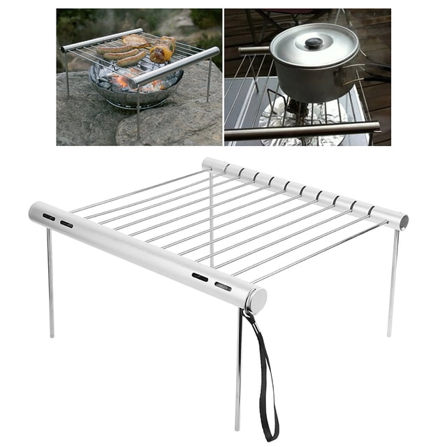 Parrilla Portátil Para Acampar, Parrilla Firme Para Playa Para Acampar Al Aire Libre Para Senderismo Para Cocinar