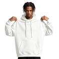 thumbnail image 2 of Nestiefly Mens Oversized Hoodies Fall Sweatshirt Winter Fleece Hooded Collar Drawstring Pullover With Pockets 2026 White 2XL, 2 of 7