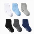 thumbnail image 2 of CAUYDY Little Kids Girl Socks 6PC Set 3 4 5 Years Toddler Grip Crew Socks Mid Cut for Fall Winter Spring Sizes 3-5 Years, 2 of 7